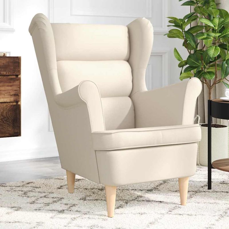 Casa si Gradina - Mobilier - Scaune si fotolii - Fotolii - Fotoliu, alb, 74x84x100 cm, panza textil - Infinity.ro