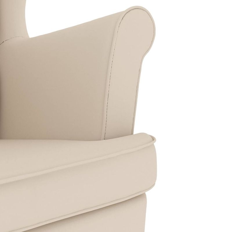Casa si Gradina - Mobilier - Scaune si fotolii - Fotolii - Fotoliu, alb, 74x84x100 cm, panza textil - Infinity.ro