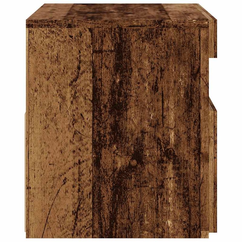 Casa si Gradina - Mobilier - Comode si corpuri - Comode - Dulap TV cu lumini LED lemn vechi 60x35x40 cm lemn prelucrat - Infinity.ro