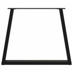 Casa si Gradina - Mobilier - Feronerie si accesorii mobila - Picioare pentru masa in forma de V 2 buc Negru Otel - Infinity.ro