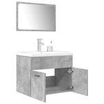 Casa si Gradina - Mobilier - Seturi de mobilier - Seturi baie - Set mobilier de baie, 3 piese, gri beton, lemn compozit - Infinity.ro