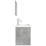 Casa si Gradina - Mobilier - Seturi de mobilier - Seturi baie - Set mobilier de baie, 3 piese, gri beton, lemn compozit - Infinity.ro