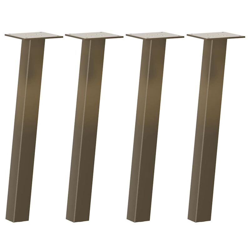 Casa si Gradina - Mobilier - Feronerie si accesorii mobila - Picioare masuta de cafea 4 buc Otel natural 42 cm Otel, mărime 42 cm (40 mm) - Infinity.ro