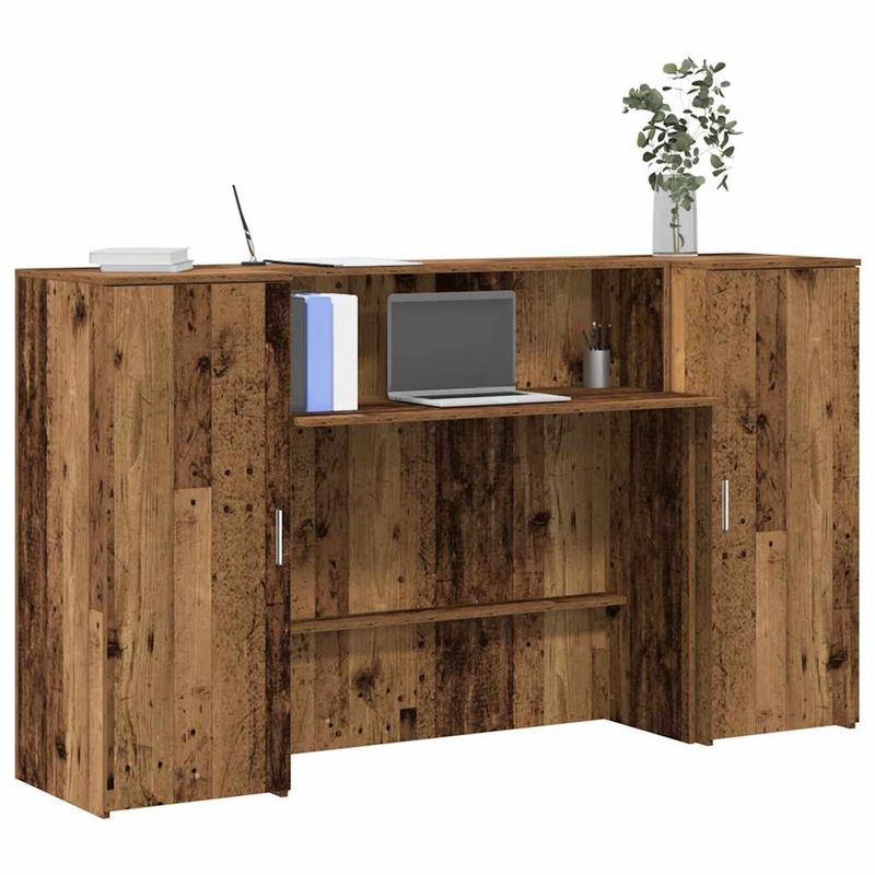 Casa si Gradina - Mobilier - Mese si birouri - Birouri - Birou de receptie Lemn vechi 180x50x103,5 cm Lemn prelucrat - Infinity.ro