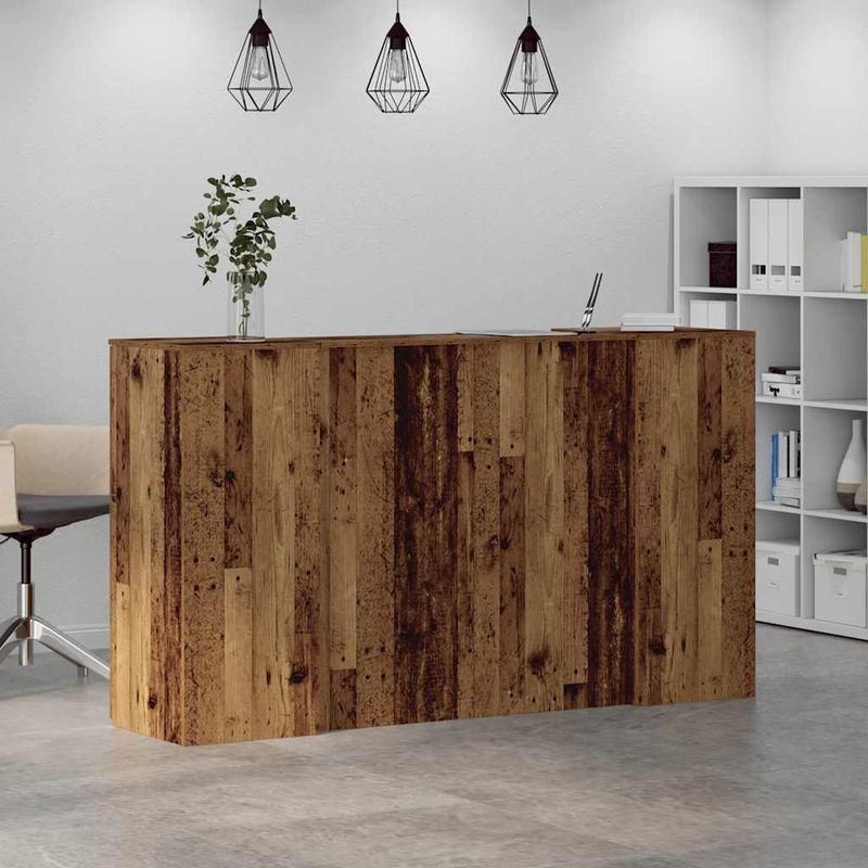 Casa si Gradina - Mobilier - Mese si birouri - Birouri - Birou de receptie Lemn vechi 180x50x103,5 cm Lemn prelucrat - Infinity.ro