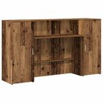 Casa si Gradina - Mobilier - Mese si birouri - Birouri - Birou de receptie Lemn vechi 180x50x103,5 cm Lemn prelucrat - Infinity.ro
