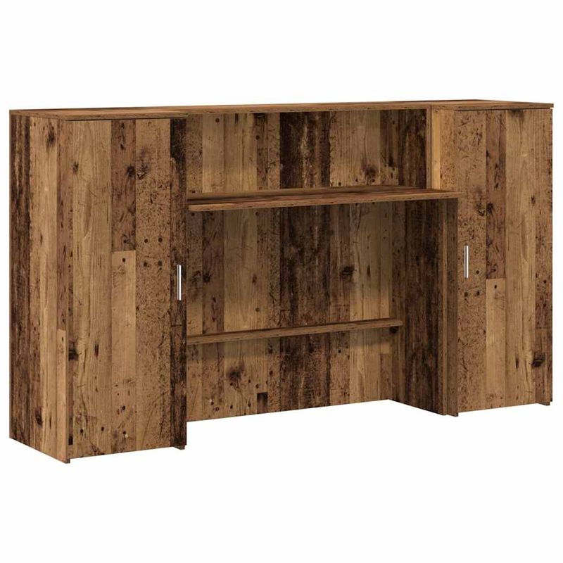 Casa si Gradina - Mobilier - Mese si birouri - Birouri - Birou de receptie Lemn vechi 180x50x103,5 cm Lemn prelucrat - Infinity.ro
