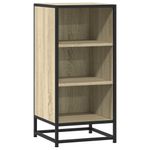 Casa si Gradina - Mobilier - Comode si corpuri - Comode - Dulap, stejar sonoma, 35,5x35x76 cm, lemn prelucrat si metal - Infinity.ro