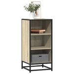 Casa si Gradina - Mobilier - Comode si corpuri - Comode - Dulap, stejar sonoma, 35,5x35x76 cm, lemn prelucrat si metal - Infinity.ro
