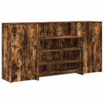 Casa si Gradina - Mobilier - Mese si birouri - Birouri - Birou de receptie stejar afumat 200x50x103,5 cm lemn prelucrat - Infinity.ro