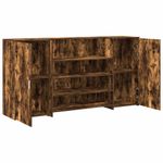 Casa si Gradina - Mobilier - Mese si birouri - Birouri - Birou de receptie stejar afumat 200x50x103,5 cm lemn prelucrat - Infinity.ro