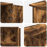 Casa si Gradina - Mobilier - Mese si birouri - Birouri - Birou de receptie stejar afumat 200x50x103,5 cm lemn prelucrat - Infinity.ro