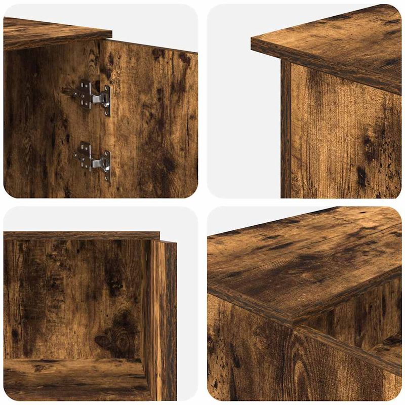 Casa si Gradina - Mobilier - Mese si birouri - Birouri - Birou de receptie stejar afumat 200x50x103,5 cm lemn prelucrat - Infinity.ro