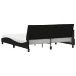 Casa si Gradina - Mobilier - Paturi si accesorii - Paturi - Pat cu saltea, negru, 180x200 cm, catifea - Infinity.ro