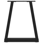 Casa si Gradina - Mobilier - Feronerie si accesorii mobila - Picioare pentru masa in forma de V 2 buc Negru Otel - Infinity.ro
