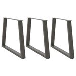 Casa si Gradina - Mobilier - Feronerie si accesorii mobila - Picioare pentru masa in forma de V 3 buc Antracit Otel - Infinity.ro