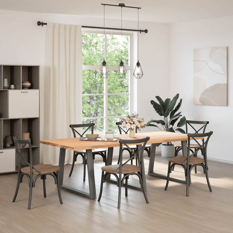 Casa si Gradina - Mobilier - Feronerie si accesorii mobila - Picioare pentru masa in forma de V 3 buc Antracit Otel - Infinity.ro