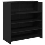 Casa si Gradina - Mobilier - Mese si birouri - Birouri - Birou de receptie Stejar negru 100x50x103,5 cm Lemn prelucrat - Infinity.ro