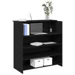 Casa si Gradina - Mobilier - Mese si birouri - Birouri - Birou de receptie Stejar negru 100x50x103,5 cm Lemn prelucrat - Infinity.ro
