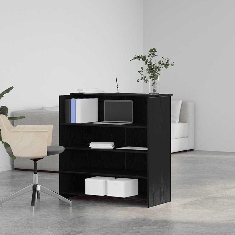 Casa si Gradina - Mobilier - Mese si birouri - Birouri - Birou de receptie Stejar negru 100x50x103,5 cm Lemn prelucrat - Infinity.ro