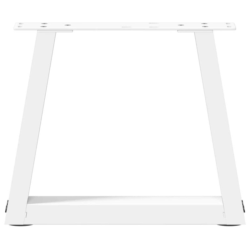 Casa si Gradina - Mobilier - Feronerie si accesorii mobila - Picioare pentru masa in forma de V 2 buc alb otel - Infinity.ro