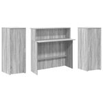 Casa si Gradina - Mobilier - Mese si birouri - Birouri - Birou de receptie Gri Sonoma 180x50x103,5 cm Lemn prelucrat - Infinity.ro