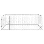 Petshop - Accesorii petshop - Culcusuri si custi - Custi interior si exterior - Canisa de exterior pentru caini cu usa 3x2x1 m otel galvanizat - Infinity.ro