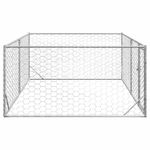 Petshop - Accesorii petshop - Culcusuri si custi - Custi interior si exterior - Canisa de exterior pentru caini cu usa 3x2x1 m otel galvanizat - Infinity.ro