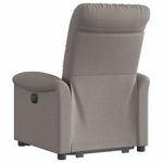 Casa si Gradina - Mobilier - Scaune si fotolii - Fotolii - Fotoliu rabatabil cu ridicare pe verticala, gri taupe, textil - Infinity.ro