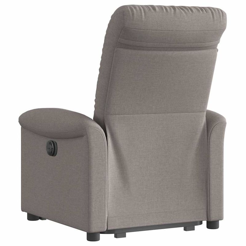 Casa si Gradina - Mobilier - Scaune si fotolii - Fotolii - Fotoliu rabatabil cu ridicare pe verticala, gri taupe, textil - Infinity.ro