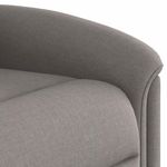 Casa si Gradina - Mobilier - Scaune si fotolii - Fotolii - Fotoliu rabatabil cu ridicare pe verticala, gri taupe, textil - Infinity.ro