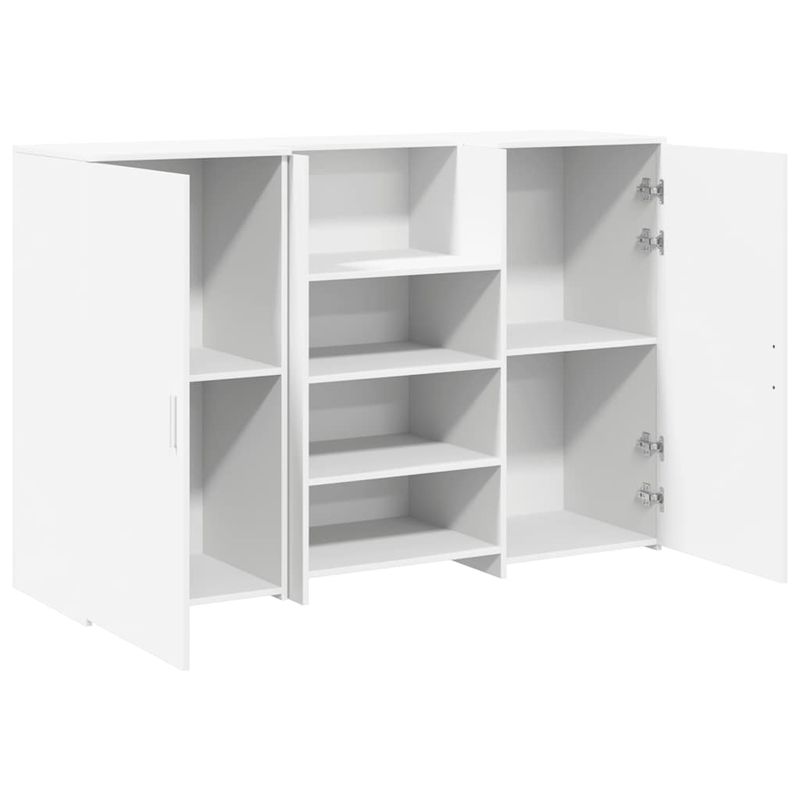 Casa si Gradina - Mobilier - Mese si birouri - Birouri - Birou de receptie alb 155x50x103,5 cm din lemn prelucrat - Infinity.ro