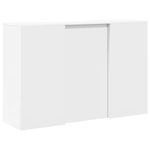 Casa si Gradina - Mobilier - Mese si birouri - Birouri - Birou de receptie alb 155x50x103,5 cm din lemn prelucrat - Infinity.ro