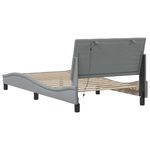 Casa si Gradina - Mobilier - Paturi si accesorii - Paturi - Cadru de pat fara saltea, gri deschis, 100x200 cm, textil - Infinity.ro