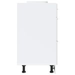 Casa si Gradina - Mobilier - Comode si corpuri - Corpuri bucatarie - Dulap baza de bucatarie „Porto” din lemn prelucrat alb lucios, mărime 60x46x81.5 cm, model 1x dulap inferior (3 sertare) - Infinity.ro