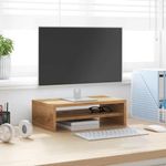 Laptop, Telefoane si Tablete - Laptopuri si accesorii - Accesorii Laptop - Standuri/Coolere notebook - Suport monitor, stejar artizanal, 42x24x13 cm, lemn prelucrat - Infinity.ro