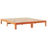 Casa si Gradina - Mobilier - Paturi si accesorii - Paturi - Cadru pat fara saltea, maro ceruit, 160x200 cm, lemn masiv pin - Infinity.ro