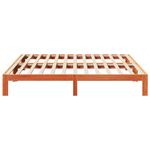 Casa si Gradina - Mobilier - Paturi si accesorii - Paturi - Cadru pat fara saltea, maro ceruit, 160x200 cm, lemn masiv pin - Infinity.ro