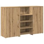 Casa si Gradina - Mobilier - Mese si birouri - Birouri - Birou de receptie Stejar Artisan 155x50x103,5 cm Lemn prelucrat - Infinity.ro