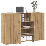 Casa si Gradina - Mobilier - Mese si birouri - Birouri - Birou de receptie Stejar Artisan 155x50x103,5 cm Lemn prelucrat - Infinity.ro