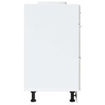 Casa si Gradina - Mobilier - Comode si corpuri - Corpuri bucatarie - Dulap de baza de bucatarie „Porto” Lemn prelucrat gri beton, model 1x dulap inferior (3 sertare), mărime 60x46x81.5 cm - Infinity.ro