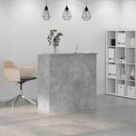 Casa si Gradina - Mobilier - Mese si birouri - Birouri - Birou de receptie Gri beton 100x50x103,5 cm Lemn prelucrat - Infinity.ro