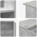 Casa si Gradina - Mobilier - Mese si birouri - Birouri - Birou de receptie Gri beton 100x50x103,5 cm Lemn prelucrat - Infinity.ro