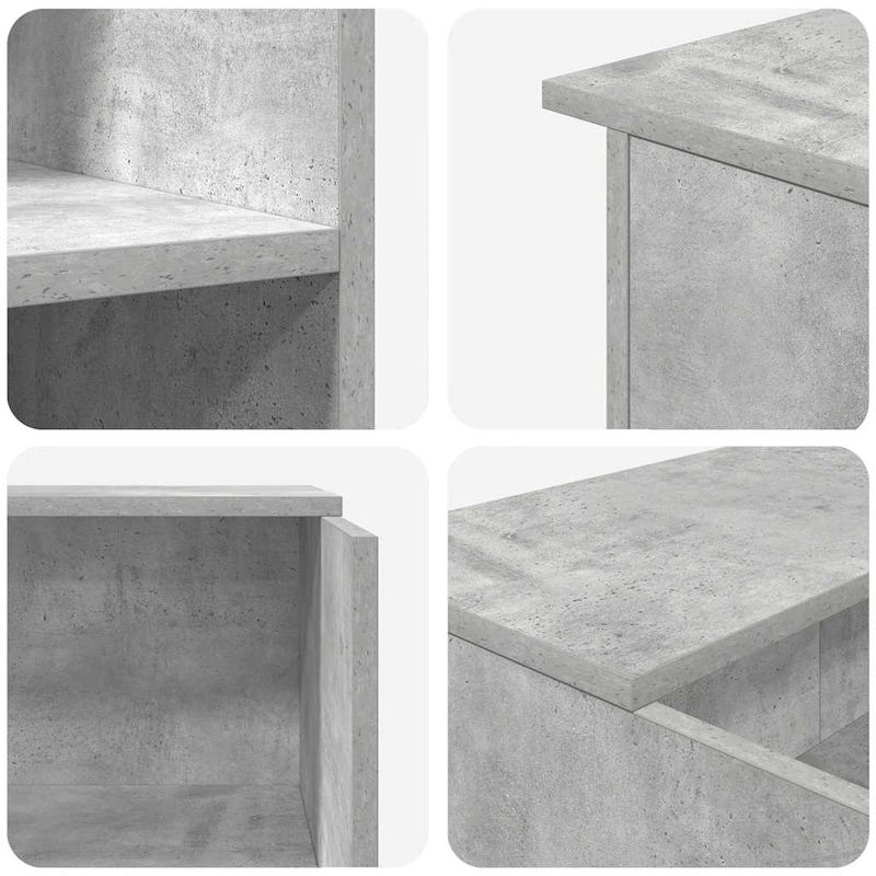 Casa si Gradina - Mobilier - Mese si birouri - Birouri - Birou de receptie Gri beton 100x50x103,5 cm Lemn prelucrat - Infinity.ro