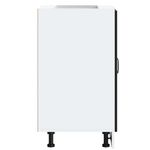 Casa si Gradina - Mobilier - Comode si corpuri - Corpuri bucatarie - Dulap de baza pentru chiuveta „Lucca” din lemn prelucrat negru, model 1x dulap inferior (2 uși), mărime 60x46x81.5 cm - Infinity.ro