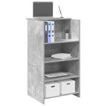 Casa si Gradina - Mobilier - Mese si birouri - Birouri - Birou de receptie Gri beton 55x50x103,5 cm Lemn prelucrat - Infinity.ro