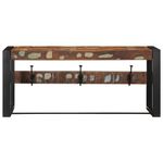 Casa si Gradina - Mobilier - Organizare si depozitare - Cuiere - Raft pentru haine multicolor 80x35x35 cm Lemn masiv recuperat - Infinity.ro