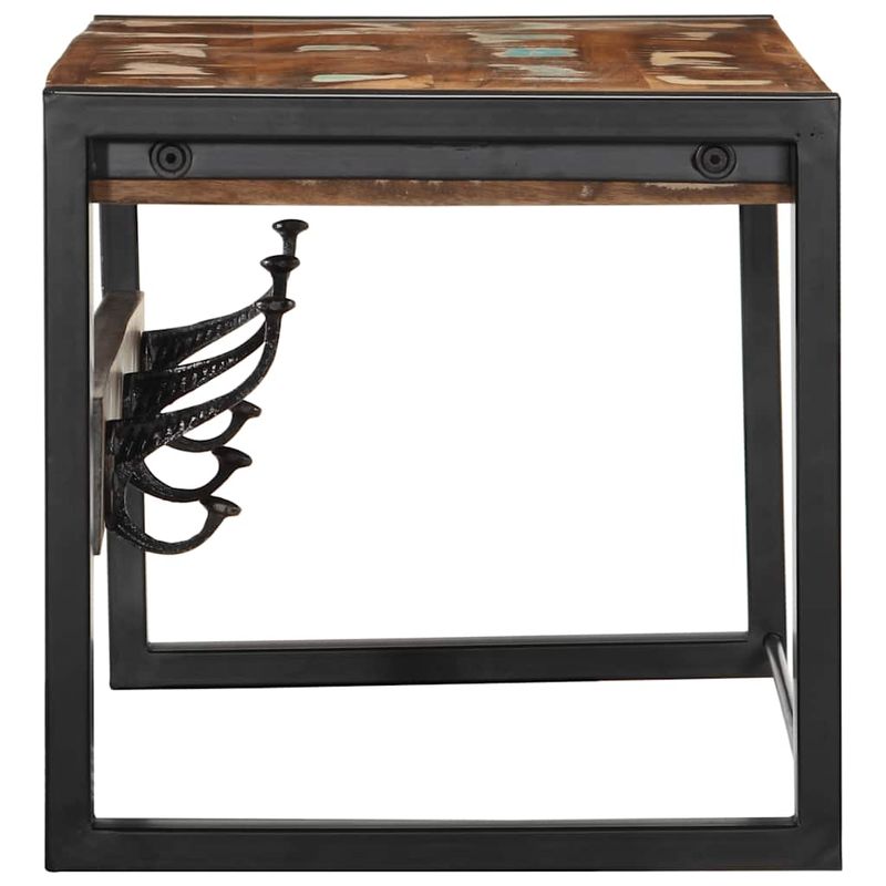 Casa si Gradina - Mobilier - Organizare si depozitare - Cuiere - Raft pentru haine multicolor 80x35x35 cm Lemn masiv recuperat - Infinity.ro