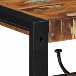 Casa si Gradina - Mobilier - Organizare si depozitare - Cuiere - Raft pentru haine multicolor 80x35x35 cm Lemn masiv recuperat - Infinity.ro