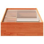 Casa si Gradina - Mobilier - Paturi si accesorii - Paturi - Pat de zi fara saltea ceara maro 75x190 cm lemn masiv de pin - Infinity.ro